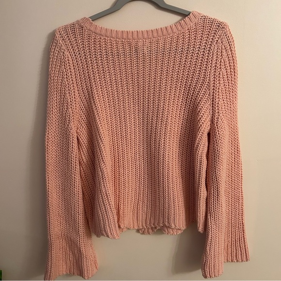 Aerie Soft Coral Knit Sweater - Picture 3 of 4
